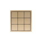 Wooden XO Tic-Tac-Toe game set with sliding wooden box