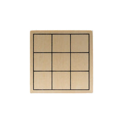 Wooden XO Tic-Tac-Toe game set with sliding wooden box