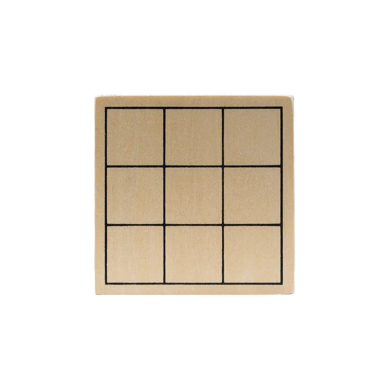 Wooden XO Tic-Tac-Toe game set with sliding wooden box