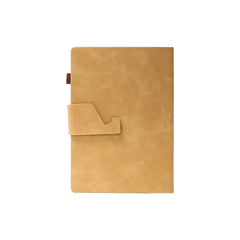 Dual Tone A5 Notebook with Detachable Mobile Stand Brown