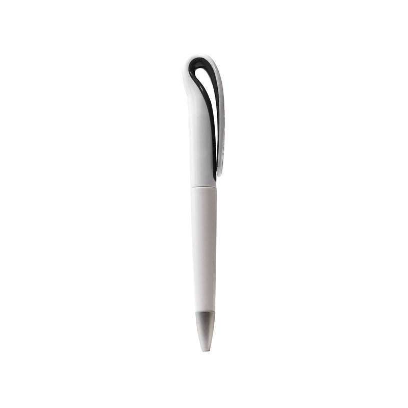 White plastic pen Black