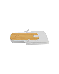 Bamboo Mobile Stand Wireless Charger – custom branded corporate gift, Kaaf Creations UAE