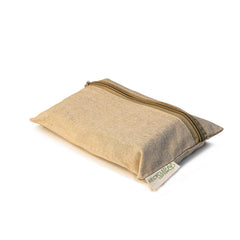Recycled Cotton Pouch with front zipper