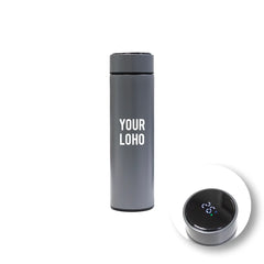 Smart LED Temperature Display Bottle – Gray