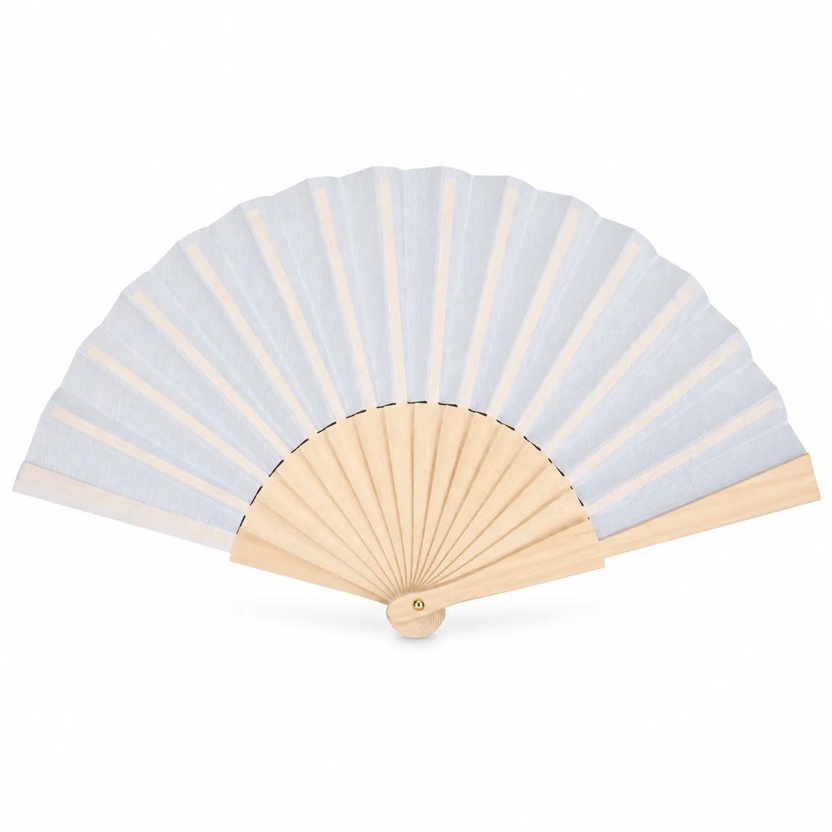 Fabric Hand Fan White