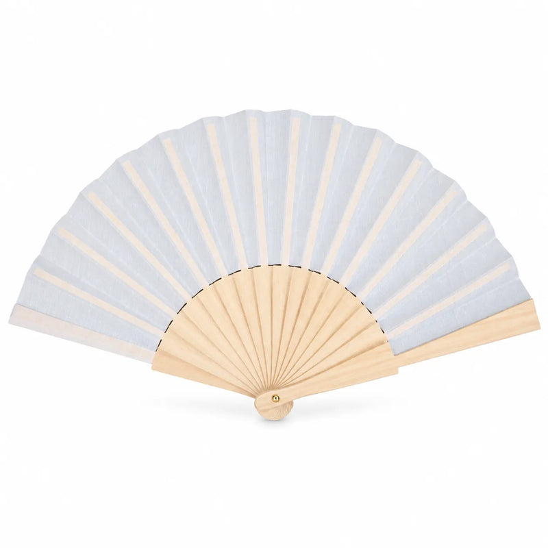 Fabric Hand Fan White