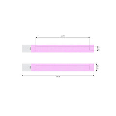 Tyvek Wrist Band Pink