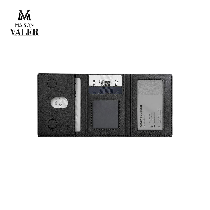 The Minimalist leather MagSafe card holder phone wallet custom logo corporate gift UAE