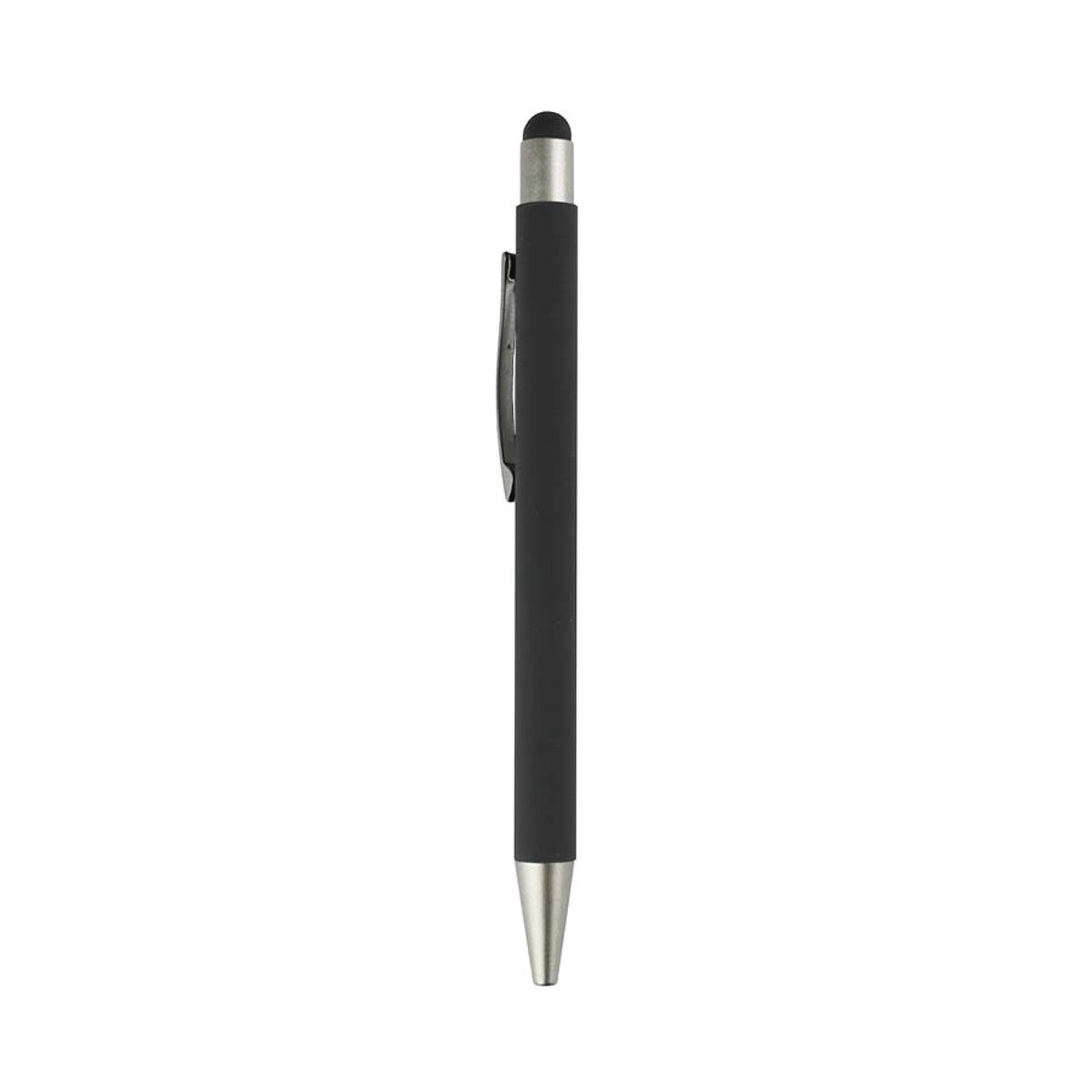 Metal pen with color stylus black