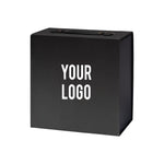 Luxury Gift Box with PU Leather Handle Black