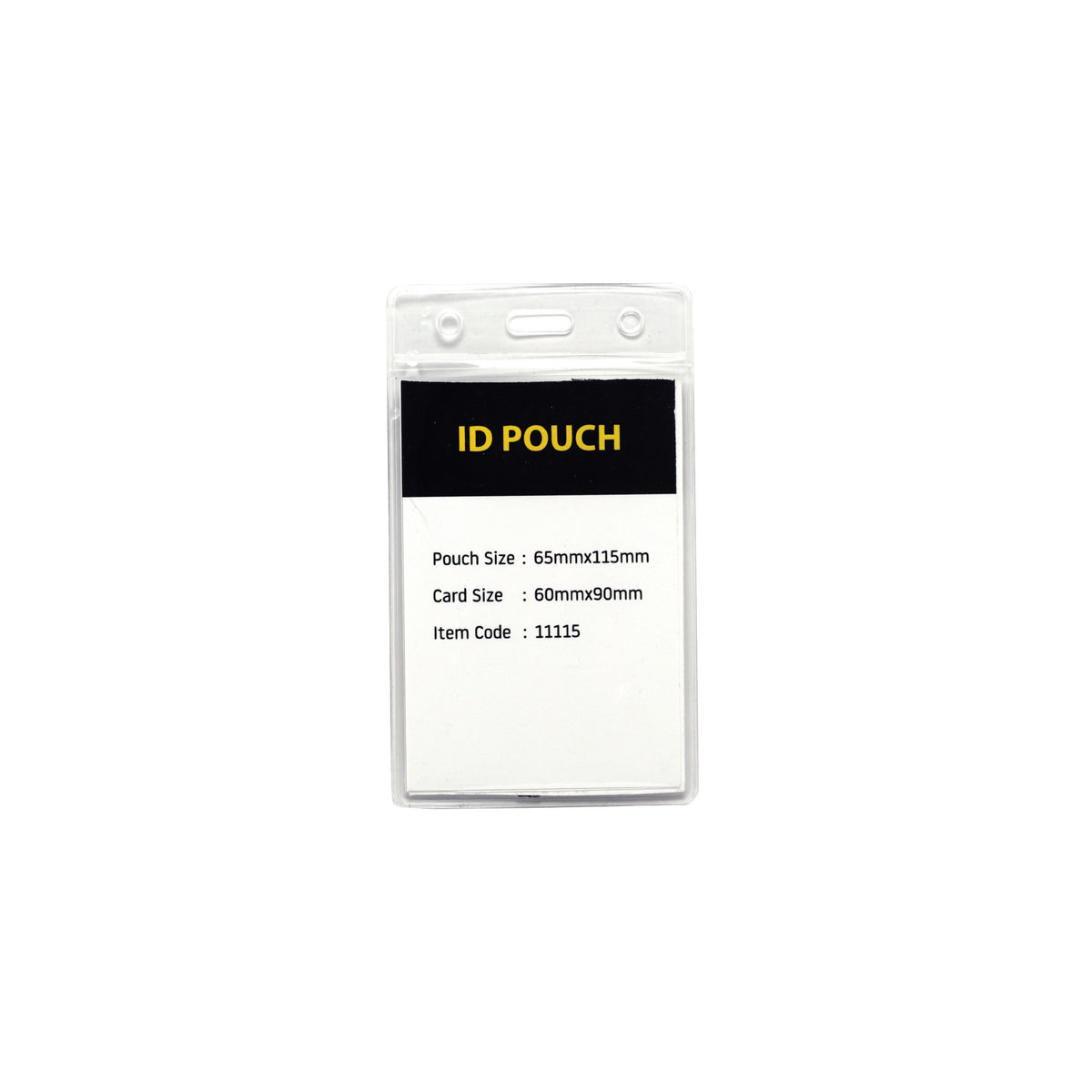 PVC ID Pouch vertical