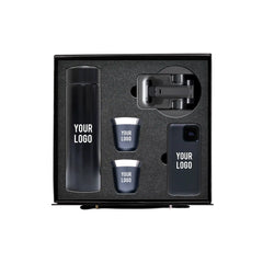 AeroSteel Tech 4-piece stainless bottle espresso cup power bank holder UAE