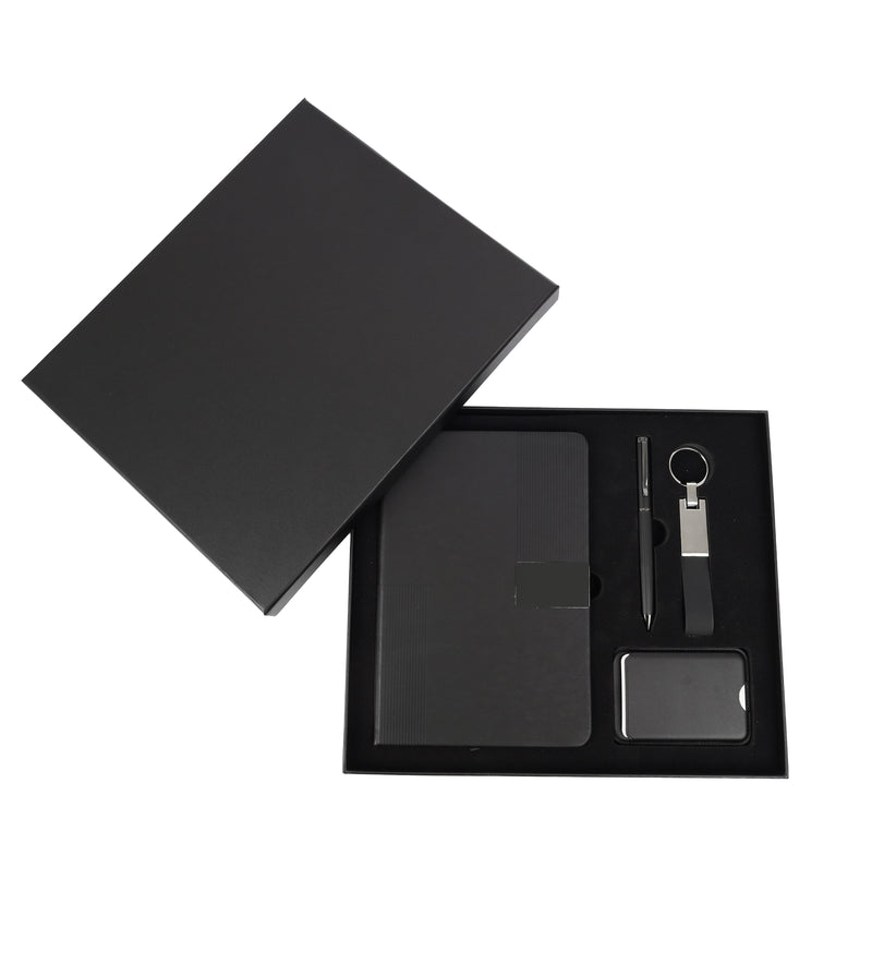 Notebook, Card Holder, Keychain Gift Set – custom branded corporate gift, Kaaf Creations UAE