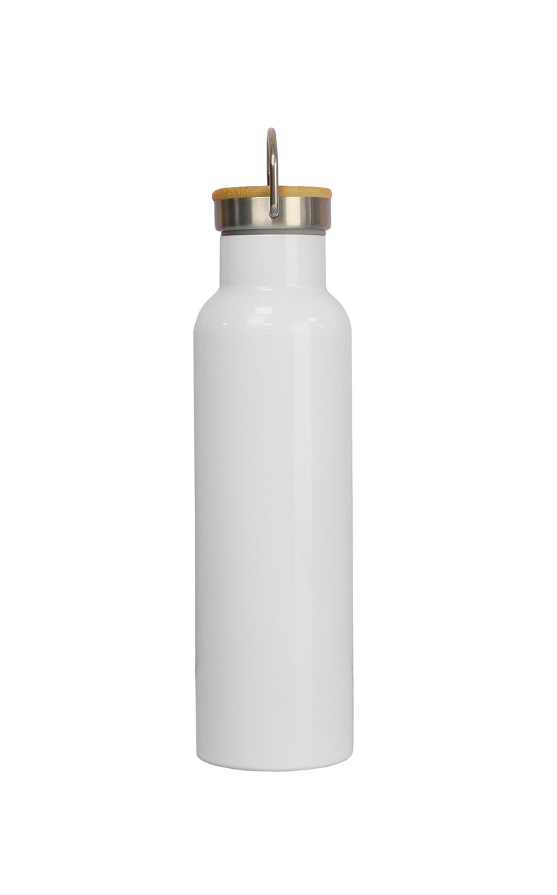 Stainless Steel Bamboo Flask – custom branded corporate gift, Kaaf Creations UAE