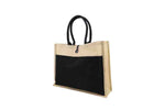 Jute Bag with Canvas Pocket – custom branded corporate gift, Kaaf Creations UAE