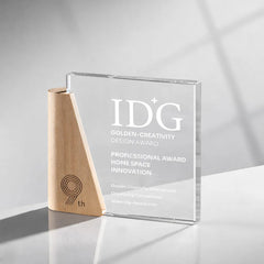 Wood and Crystal Trophy
