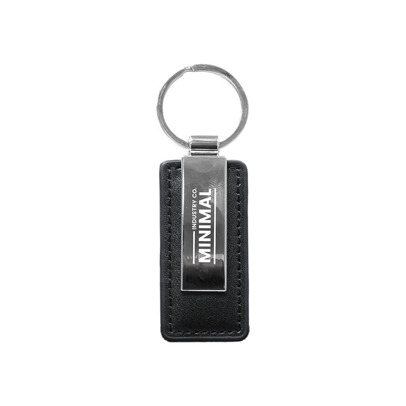 PU Keychain with metal plate