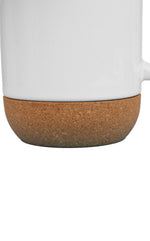 Ceramic Mug with Cork Bottom – custom branded corporate gift, Kaaf Creations UAE