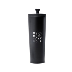 Black Tumbler with Straw – Double Wall