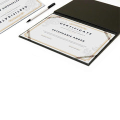 Certificate Holder Black