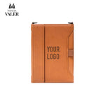 The Explorer premium leather travel wallet passport holder custom logo corporate gift UAE