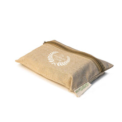 Recycled Cotton Pouch with front zipper