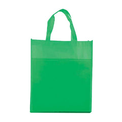 Non Woven bag with front pocket Green