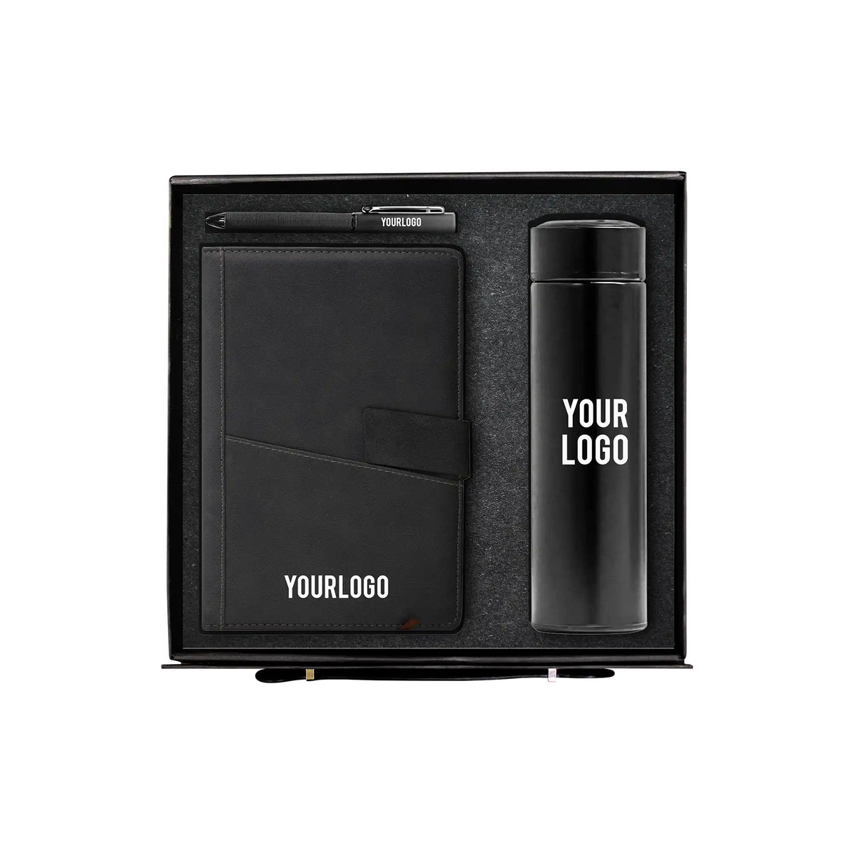 TitanCore Executive leather notebook stainless bottle fabric pen gift UAE