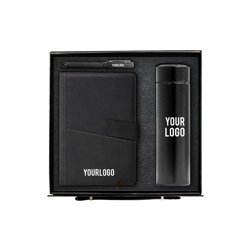TitanCore Executive leather notebook stainless bottle fabric pen gift UAE