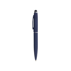 Blue Metal pen with stylus Matt finish