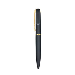 Black Metal pen with Rubberized barrel Gold