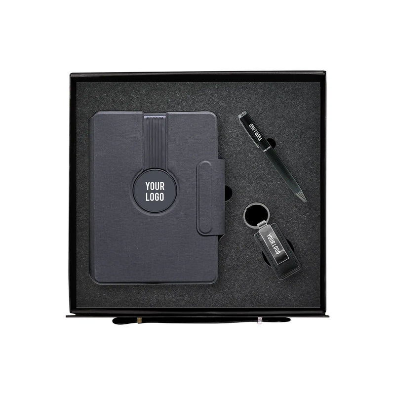 Noir Elite Tech wireless charging organiser metal pen keychain gift set UAE