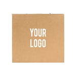 Luxury Gift Box with PU Leather Handle Brown Large