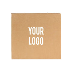 Luxury Gift Box with PU Leather Handle Brown Large