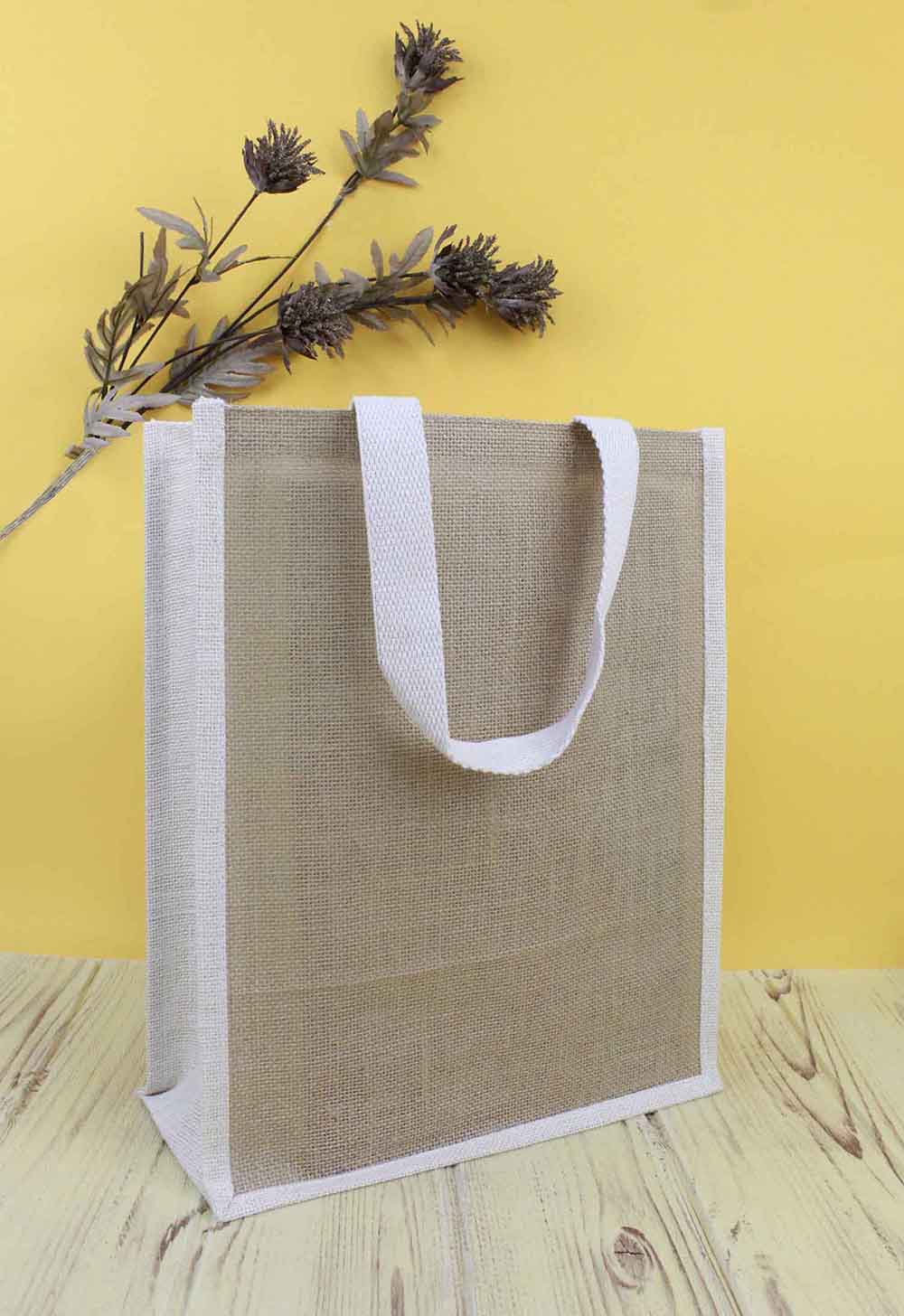 Jute Bag Vertical – custom branded corporate gift, Kaaf Creations UAE