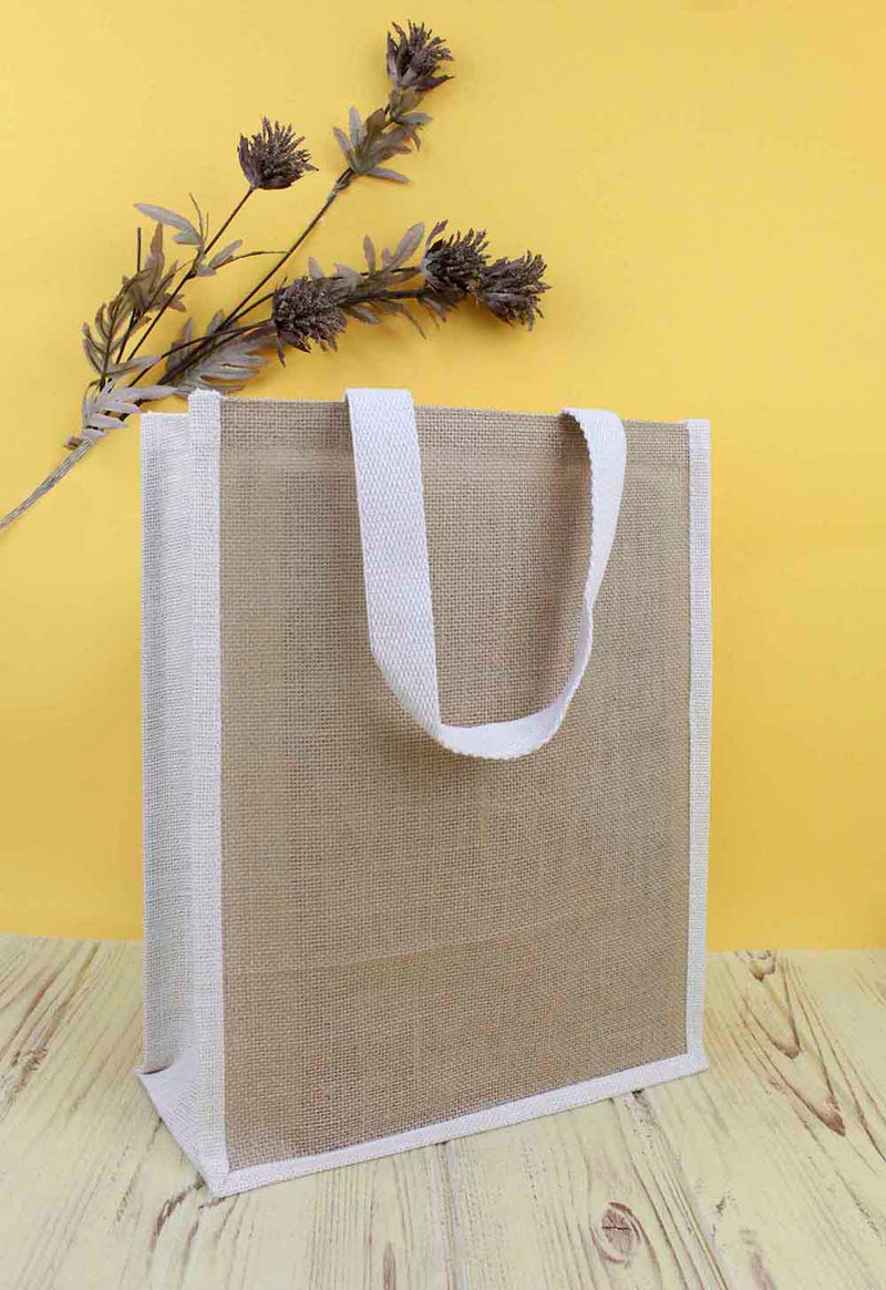 Jute Bag Vertical – custom branded corporate gift, Kaaf Creations UAE