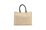 Jute Bag with Canvas Pocket – custom branded corporate gift, Kaaf Creations UAE