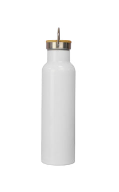 Stainless Steel Bamboo Flask – custom branded corporate gift, Kaaf Creations UAE