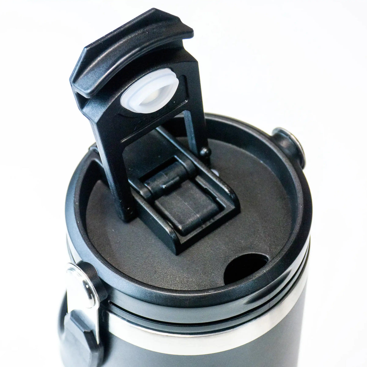 Tumbler with Handle and Sipper Black