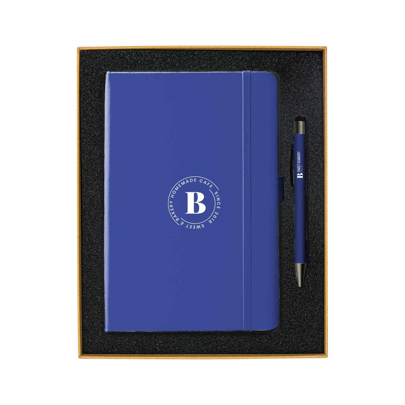 Giftset with Blue Notebook and pen
