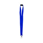 Lanyard with safety Clip and Metal Hook Blue