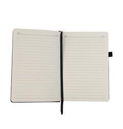 Two-tone Personalized PU Notebook – custom branded corporate gift, Kaaf Creations UAE
