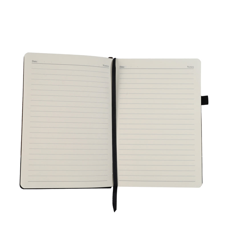 Two-tone Personalized PU Notebook – custom branded corporate gift, Kaaf Creations UAE