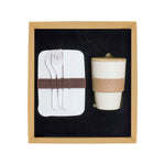Promotional Giftset with Wheat straw Lunchbox and Coffee mug
