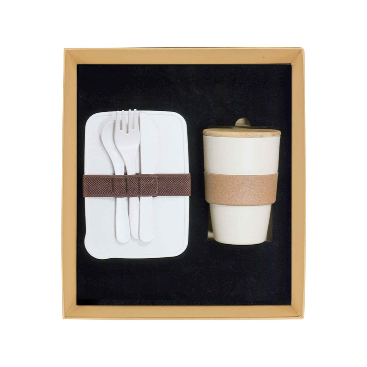 Promotional Giftset with Wheat straw Lunchbox and Coffee mug