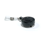 Plastic round badge reel with small round surface Black