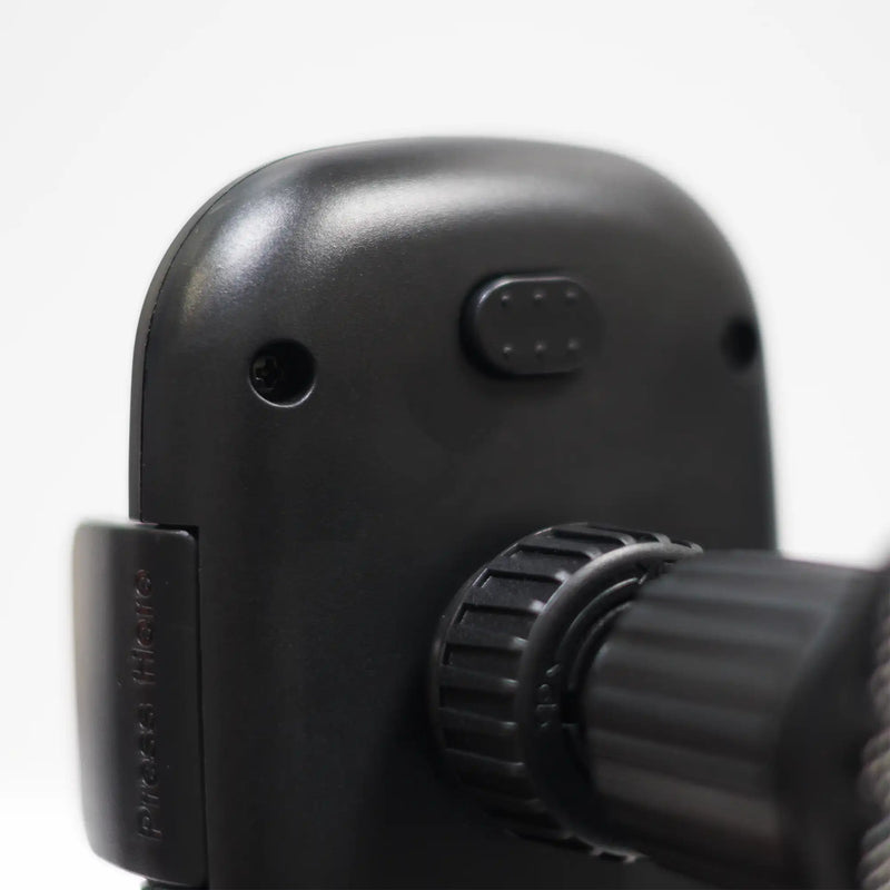 Side view of the car mobile holder showing the adjustable arm