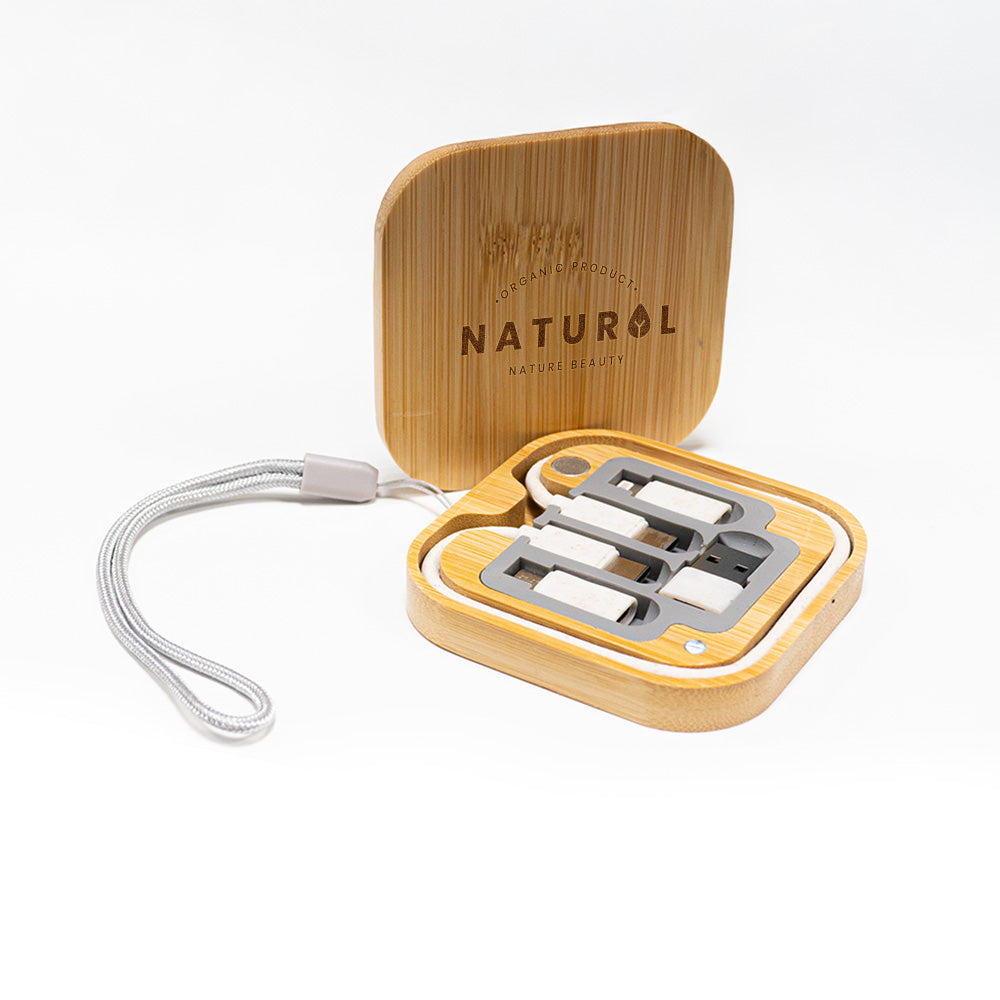 Bamboo Travel Kit Square
