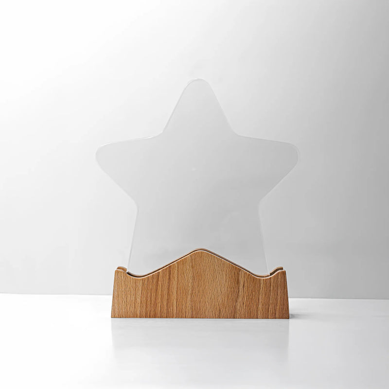 Star Shaped Wooden Trophy