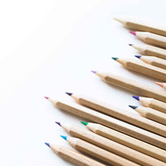 12 Colour pencil set Brown box